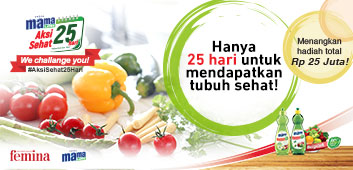 Ikuti Aksi Sehat 25 Hari dan Menangkan Total Hadiah Rp25 Juta!